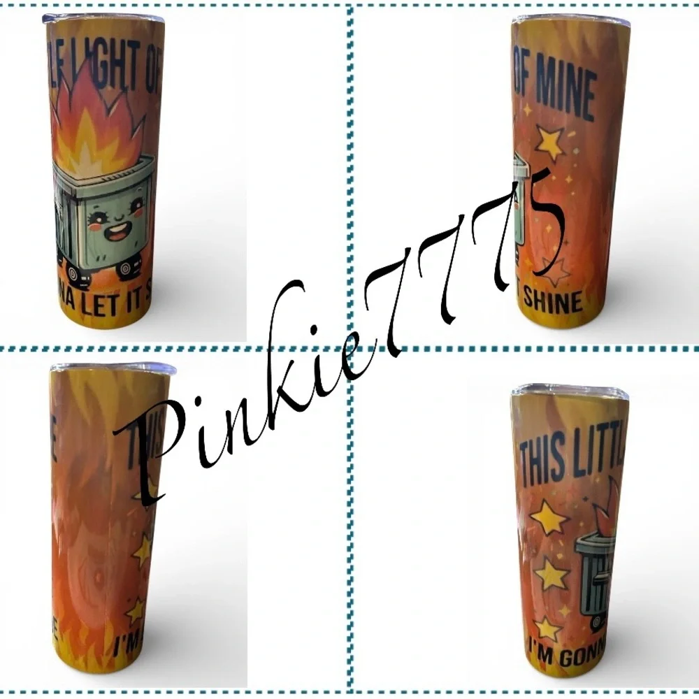 Flaming Dumpster Fire 20oz tumbler